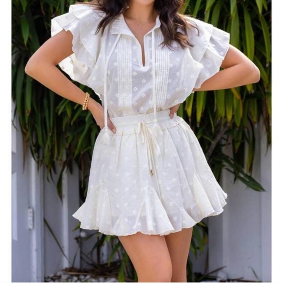 Bishop + Young 'Cleo' Ruffled Top